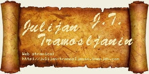 Julijan Tramošljanin vizit kartica